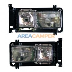 LHD front square headlights kit, with retaining frame