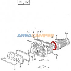 Anel de compensaçao entre cárter e cilindro VW T2 1600 CC (08/1967-07/1979) e VW T3 1600 CC (CT)