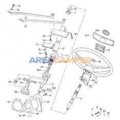 Rolamento superior da coluna de direção VW T2 (01/1974-07/1979) e VW T3 (05/1979-07/1992)