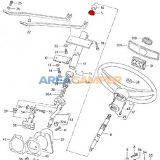 Plastic support ring for steering column, 05/1979-07/1992