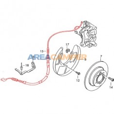 Hand brake cable 943 mm (03/1997-06/2003), left or right side