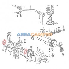 Front wheel bearing seal Syncro (08/1985-07/1992)