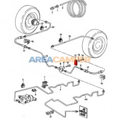 Brake line support VW T3 (1979-1991) and VW T4 (1991-2003)