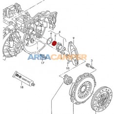 Gearbox main shaft seal for VW T4 4 and 5 cylinder petrol or Diesel engines