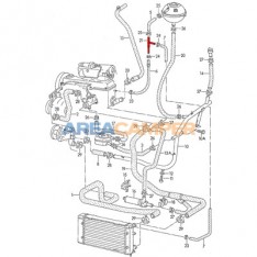 Pipa"T" conexión manguitos depósito expansión 1.9L D/TD, 2.0L, 2.4L D, 2.5L, 2.5L TDI