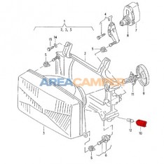 Bulb holder for headlamp VW T4 (1991-1996), short nose