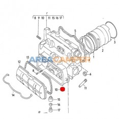 Tampão Ø 24 mm cabeça de cilindro 1.9L e 2.1L a gasolina