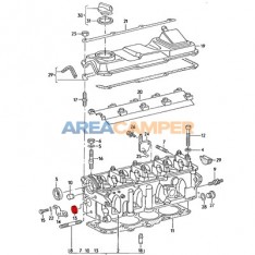 Tapón Ø 24 mm culata motores gasolina 1.9L y 2.1L