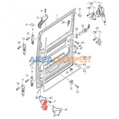 Lower roller guide for right sliding door VW T5 (04/2003-2015)