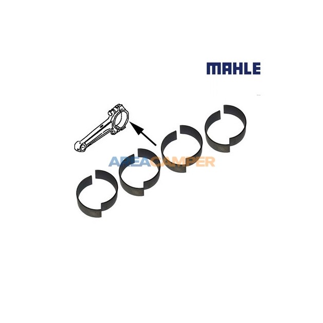 Connecting rod bearing set, 1600 CC, 1900 CC and 2100 CC, 05/1979-07/1992, +0.25 mm