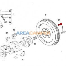 Parafuso sextavado volante motor 1.6L D/TD, 1.7L D, M10x1.0x19.5 mm