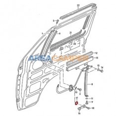 Window winder seal base VW T2, T3 (08/1967-07/1992), brown