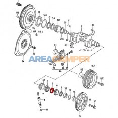 Spacer ring between crankshaft gears VW T2 1.6L to 2.0L and VW T3 1.6L, 1.9L, 2.0L, 2.1L petrol engines