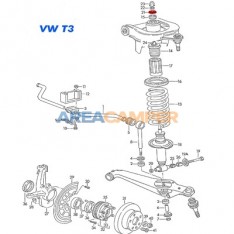 Arandela superior amortiguador delantero VW T3 o inferior amortiguador trasero VW T4