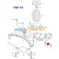 Arandela superior amortiguador delantero VW T3 o inferior amortiguador trasero VW T4