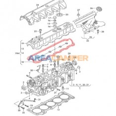 Cylinder head cover seal VW T4 2.4L D and 2.5L petrol, 09/1990-07/1994