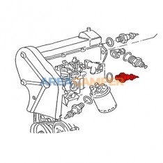 Auxiliary pump coolant temperature switch 1600 CC TD (JX), M10x1 105º