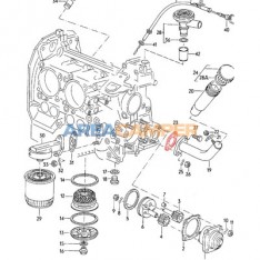 Junta do tubo de enchimento de óleo VW T2 (08/1971-07/1979) 1.7L a 2.0L e VW T3 2.0L (05/1979-12/1982)