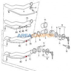 Grommet for brake servo pipe VW T2 (08/1970-07/1979) and VW T3 (05/1979-07/1992)