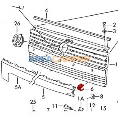 Clipe do painel da grelha frontal VW T4, a partir do chassi 70-M-016091.