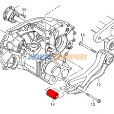 Silentblock metal-caucho barra pendular caja de cambios manual VW T4 5V