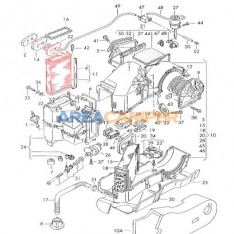 Front heat exchanger 1.8L-2.8L (incl. D), for vehicles with air conditioning (1991-2003)