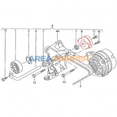 vw t4 2.5 tdi serpentine belt tensioner